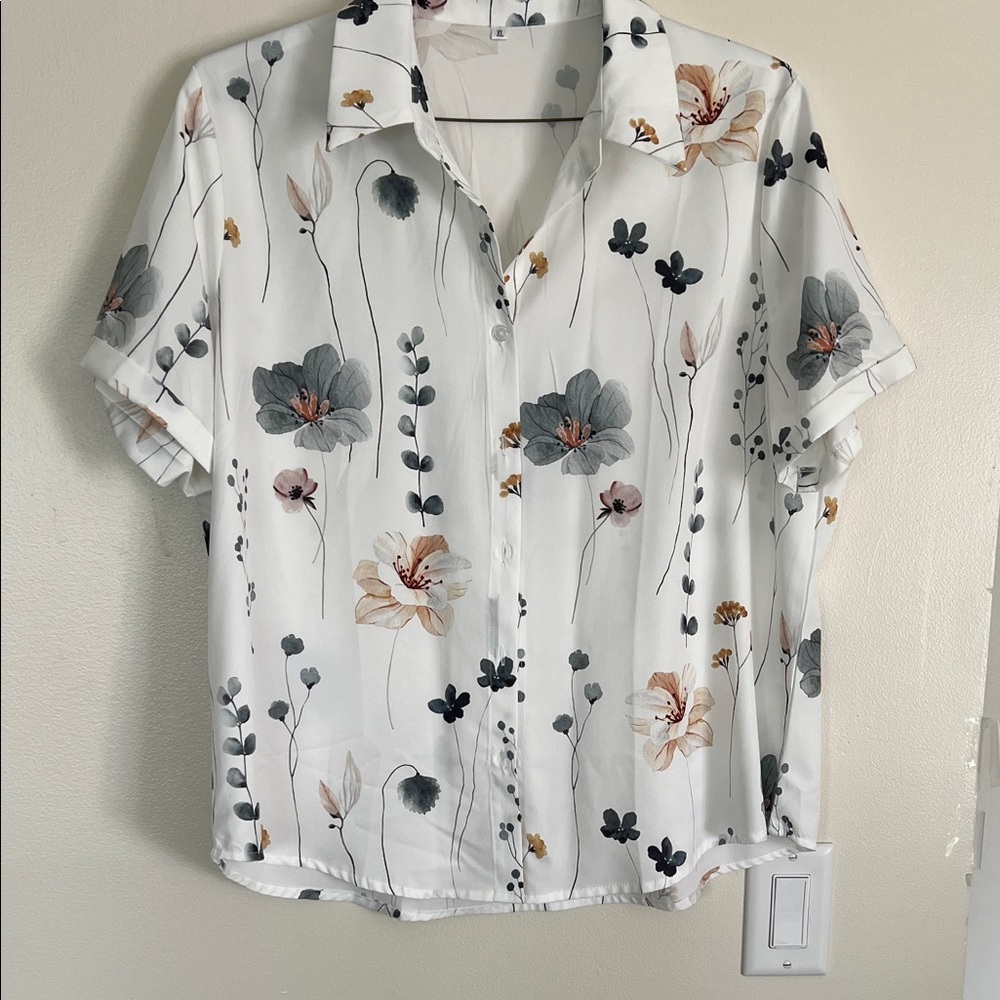 Floral Button-Up Shirt